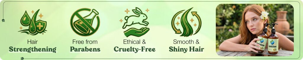 Hair StrengtheningFree from ParabensEthical & Cruelty-FreeSmooth & Shiny Hair